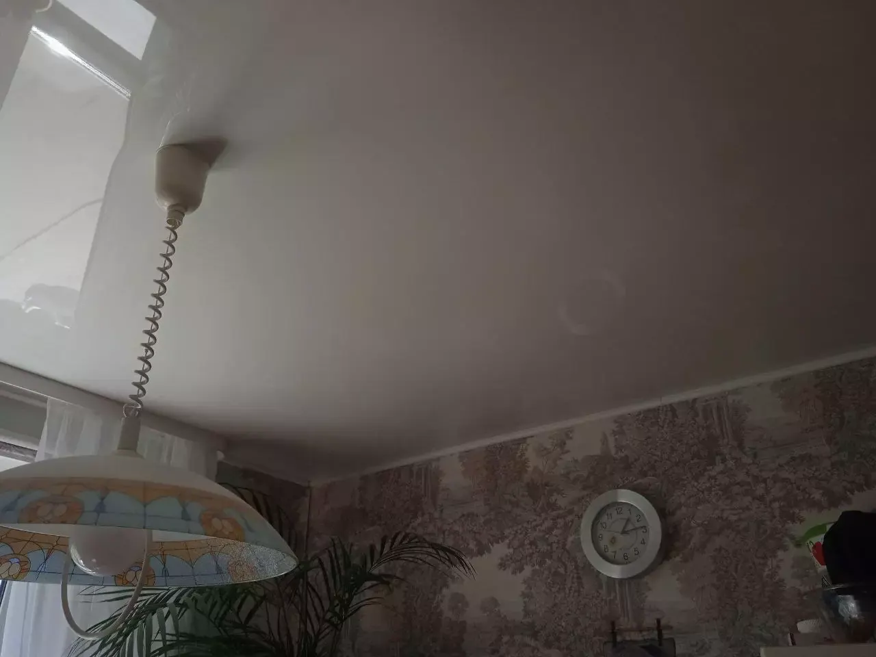 Глянцевый натяжной потолок на кухню — Северодвинск, Первомайская, 59, фото 3